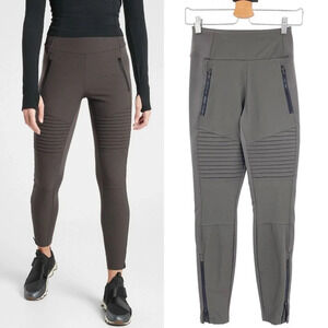 Athleta Headlands Hybrid‎ Moto Tight Arbor Olive Size 2